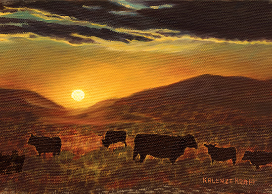 Cows at Sunset